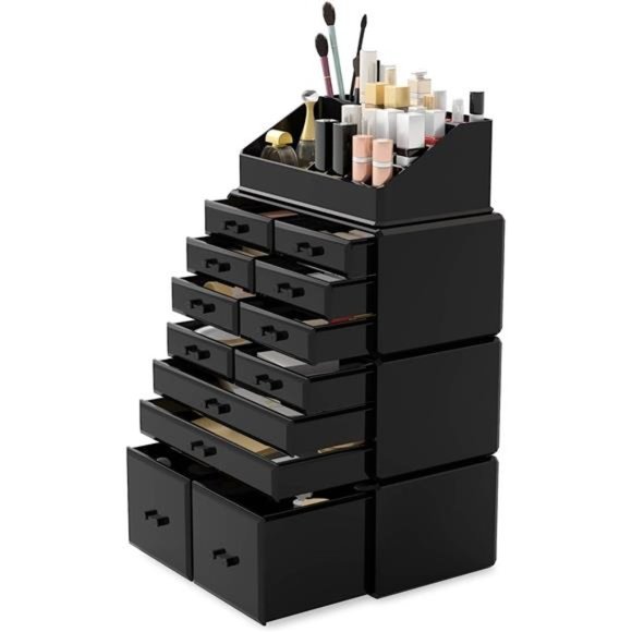 Makeup Cosmetic Organizer Storage Drawers Display Boxes Case with 12 Drawers - Picture 4 of 5
